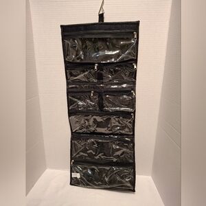 Black Hanging Clear Pocket Organizer - Home Storage Makeup Or Jewelry Nwot